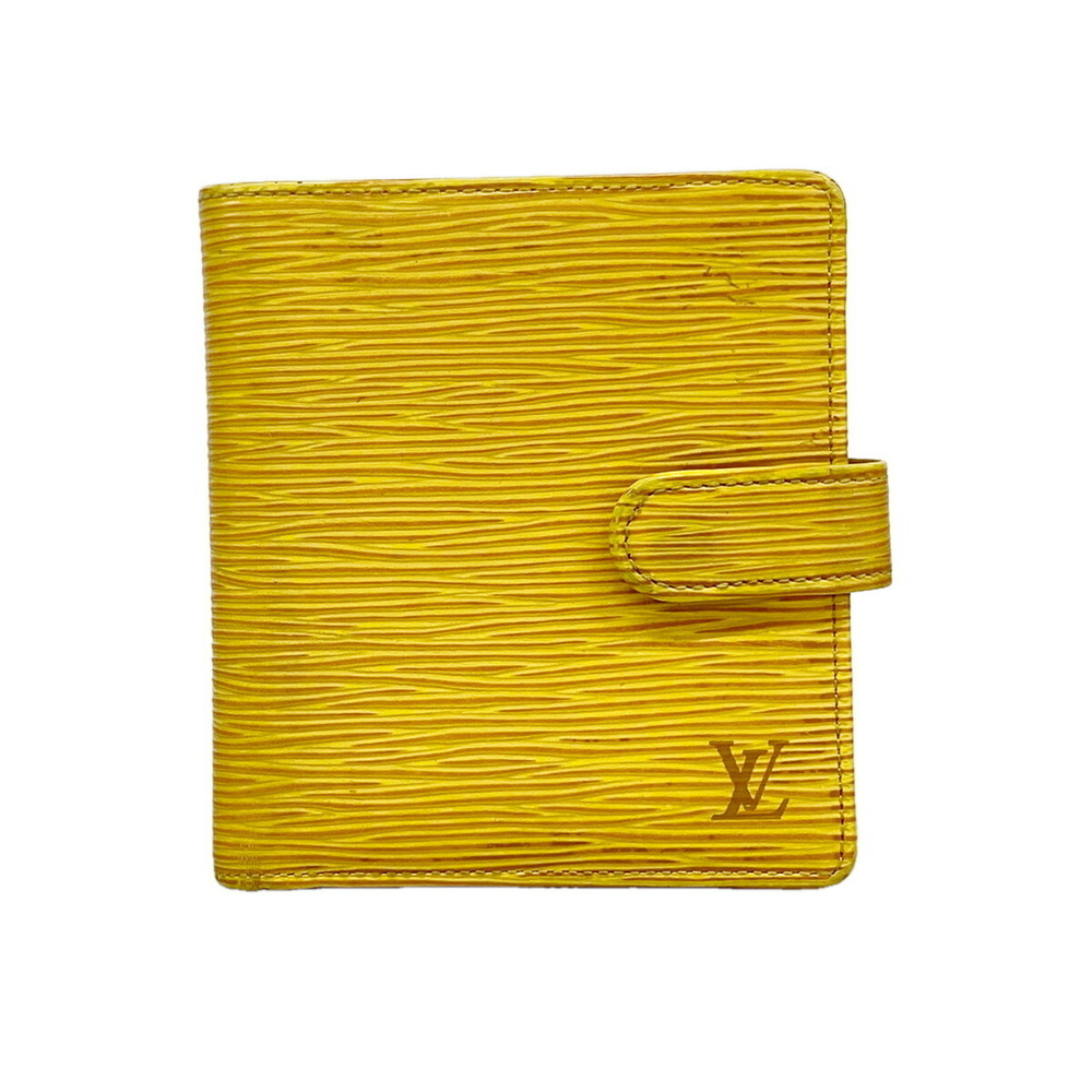 Louis Vuitton Epi Portefeuille Compact Wallet M63559 Jaune (Women's)
